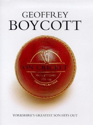 Tapa de GEOFFREY BOYCOTT ON CRICKET