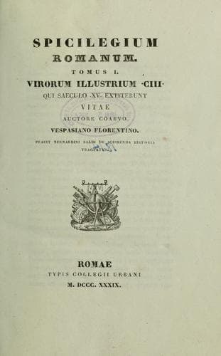 Tapa de Spicilegium romanum ...