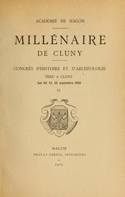 Tapa de Millénaire de Cluny