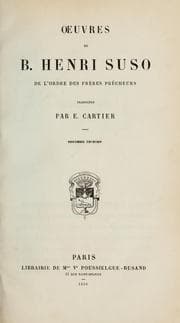 Tapa de Oeuvres de B, Henri Suso