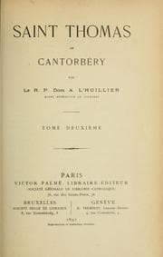 Tapa de Saint Thomas de Cantorbéry