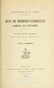 Tapa de Jean de Bilhères-Lagraulas, cardinal de Saint-Denis