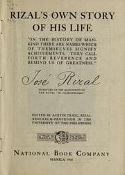 Tapa de Rizal's own story of his life