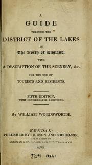 Tapa de A guide through the district of the lakes in the north of England