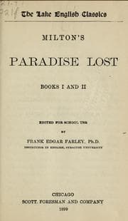 Tapa de Milton's Paradise lost
