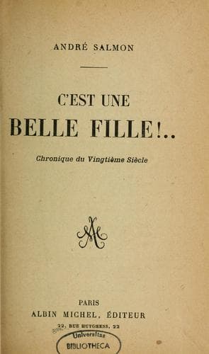 Tapa de Cest une belle fille!