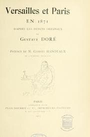 Tapa de Versailles et Paris en 1871