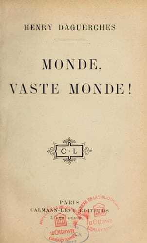 Tapa de Monde, vaste monde!