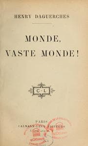 Tapa de Monde, vaste monde!