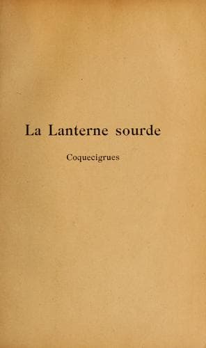 Tapa de La lanterne sourde