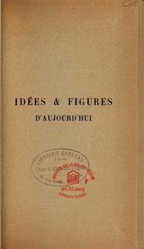 Tapa de Idées & figures d'aujourd'hui
