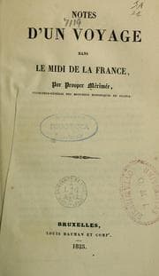 Tapa de Notes d'un voyage dans le Midi de la France