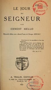 Tapa de Le jour du Seigneur