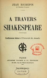 Tapa de A travers Shakespeare