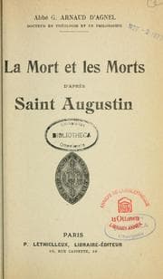 Tapa de La mort et les morts d'après saint Augustin