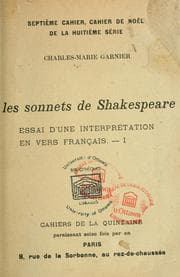 Tapa de Sonnets. 1/2