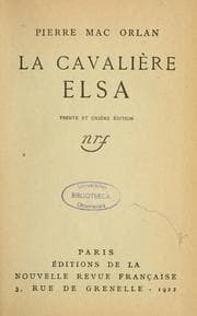 Tapa de La cavalière Elsa