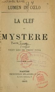 Tapa de La Clef du mystère