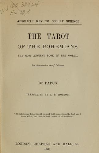 Tapa de Absolute key to occult science