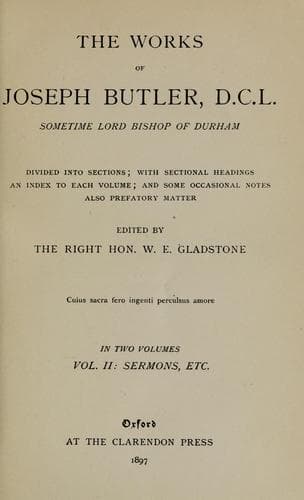 Tapa de The works of Joseph Butler
