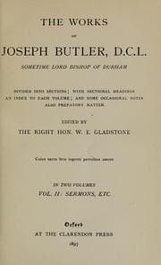 Tapa de The works of Joseph Butler