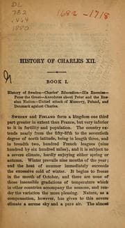 Tapa de History of Charles XII, king of Sweden