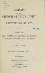 Tapa de History of the Church of Jesus Christ of Latter-day Saints