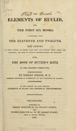 Tapa de The Elements of Euclid