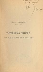 Tapa de Victor Hugo, critique