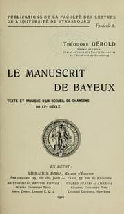 Tapa de Le manuscrit de Bayeux