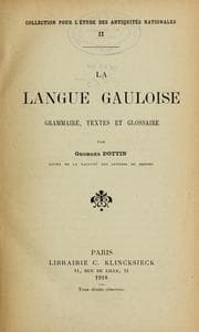 Tapa de La langue gauloise