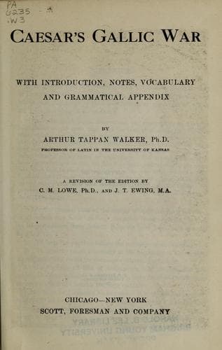 Tapa de Caesar's Gallic war