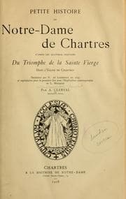 Tapa de Petite histoire de Notre-Dame de Chartres