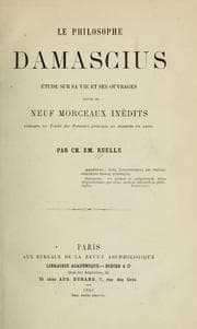 Tapa de Le philosophe Damascius
