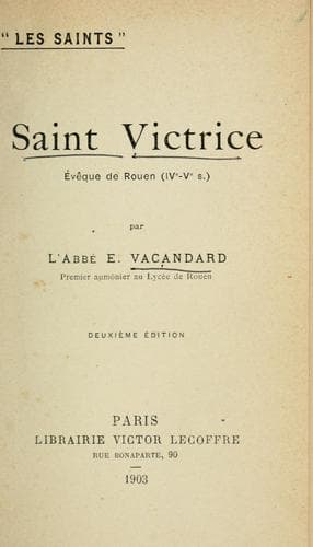 Tapa de Saint Victrice