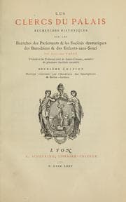 Tapa de Les clercs du palais