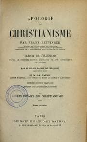 Tapa de Apologie du christianism