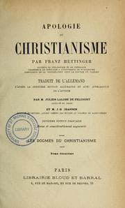 Tapa de Apologie du christianism