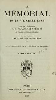 Tapa de Le mémorial de la vie chrétienne