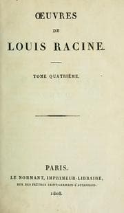 Tapa de Oeuvres de Louis Racine