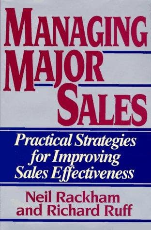 Tapa de Managing major sales