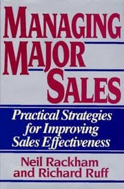 Tapa de Managing major sales
