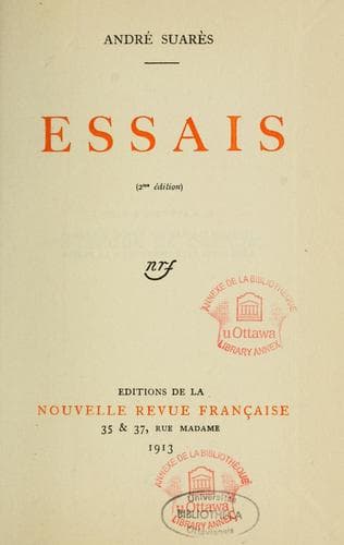 Tapa de Essais