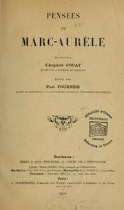 Tapa de Pensées de Marc-Aurèle