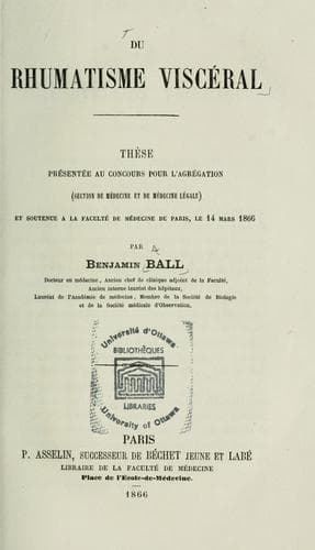 Tapa de Du rhumatisme viscéral
