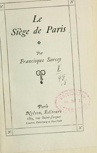 Tapa de Siège de Paris