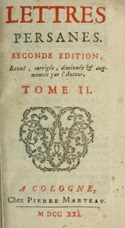 Tapa de Lettres persanes