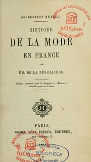Tapa de Histoire de la mode en France