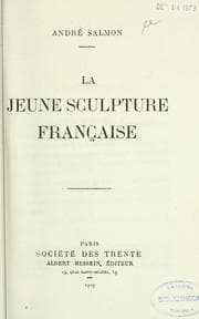 Tapa de La jeune sculpture française