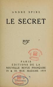 Tapa de Le secret ...